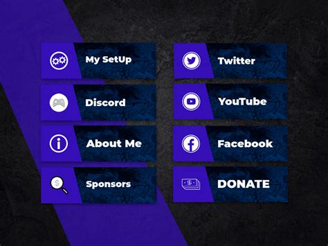 create your own twitch panels.